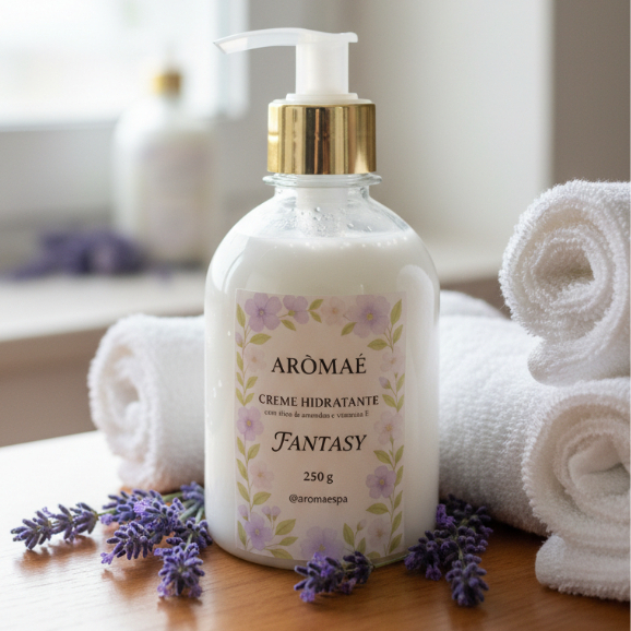 Hidratante Corporal Fantasy 250ml Creme com Óleo de Amêndoas