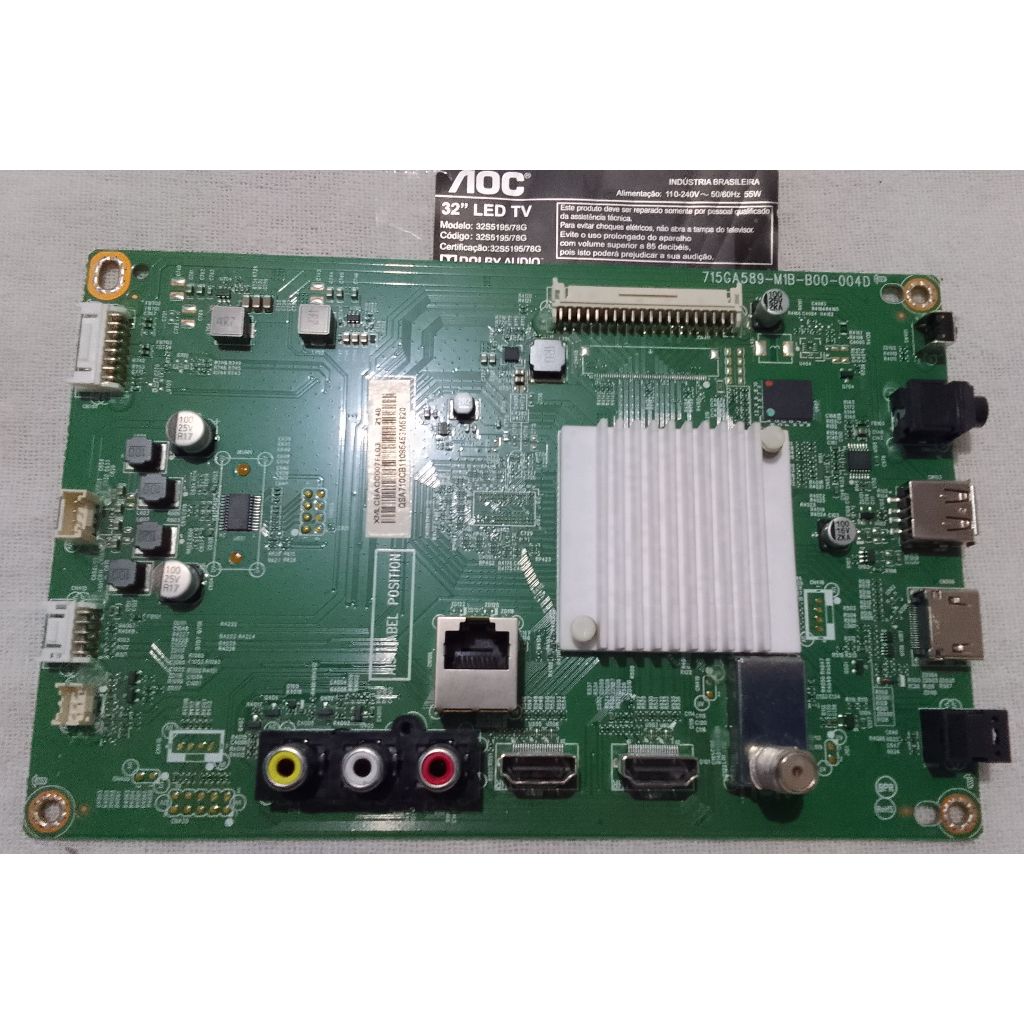 Placa Principal Tv Aoc 43s5195/78g 715ga589-m1d-b00-004d