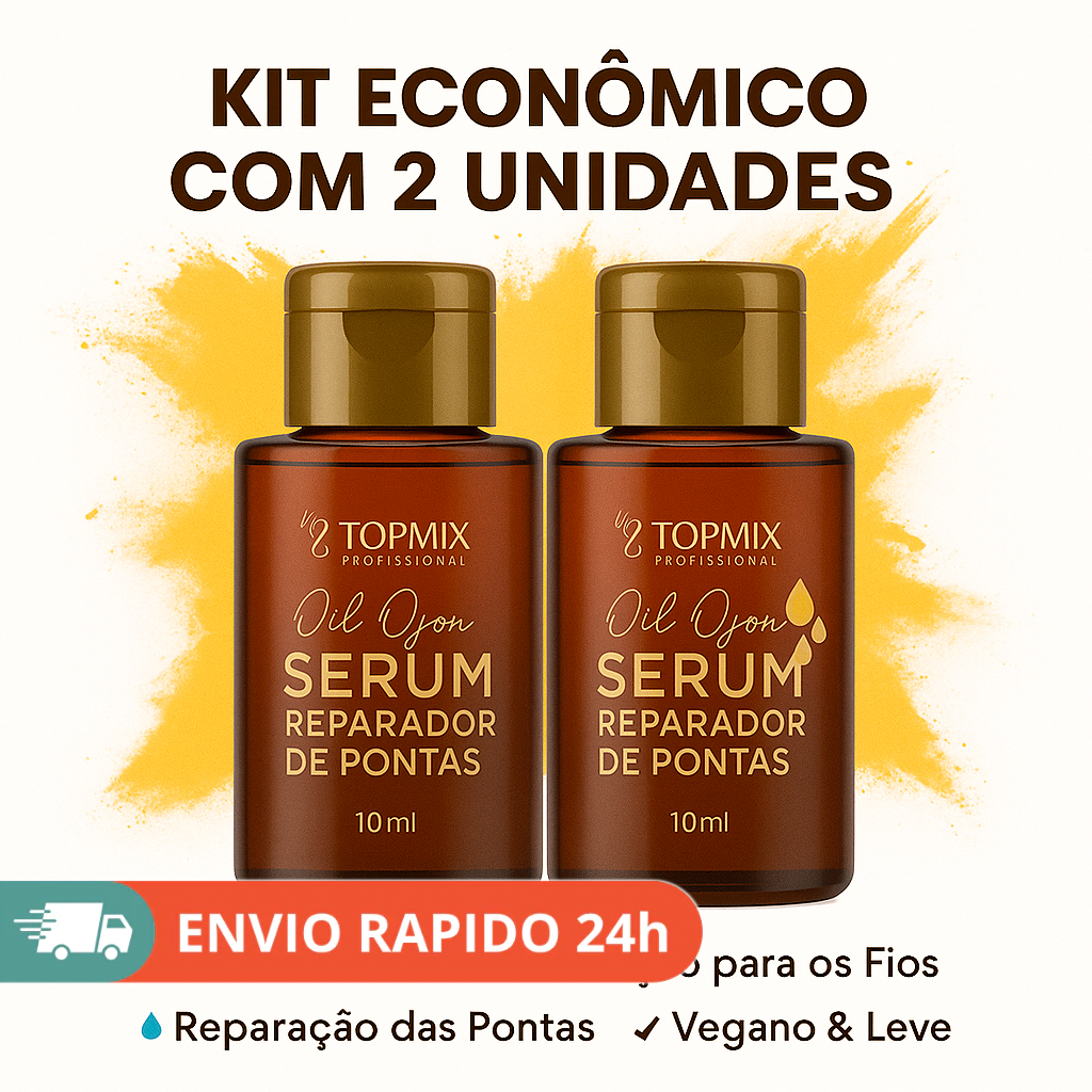 Kit 2x Óleo de Ojon Topmix Profissional – Nutrição Intensa, Anti-Frizz e Brilho em Oferta na Shopee