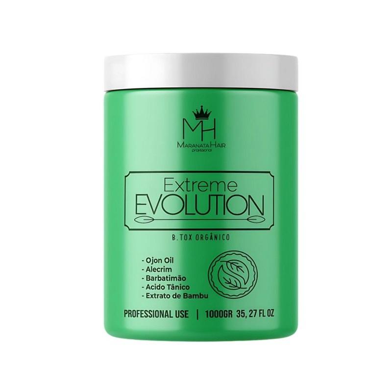 Botox Orgânico Extreme Evolution Maranata Hair 1Kg – Hidratação e Redução de Frizz