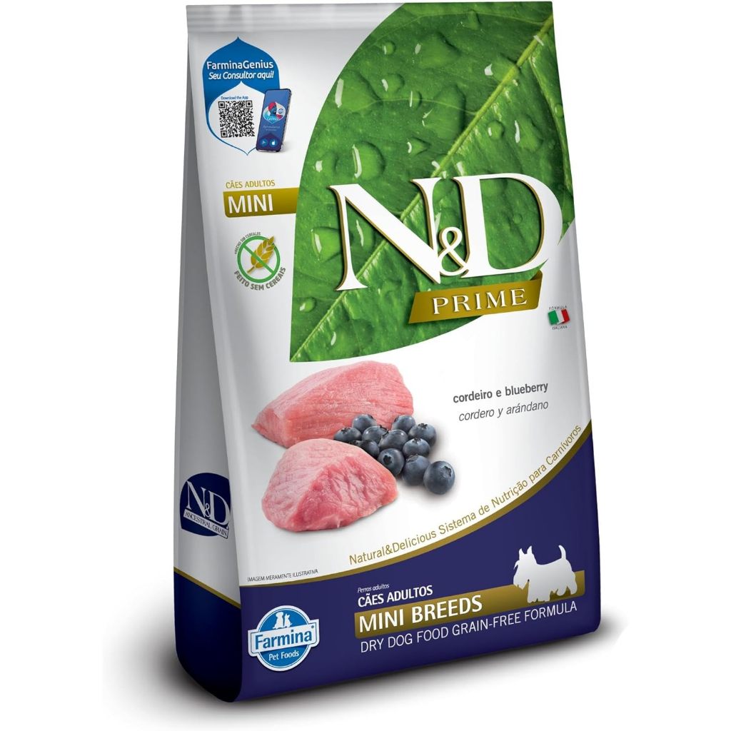 N&D PRIME Ração Farmina N&D Prime Cordeiro E Blueberry Cães Adultos Raças Pequenas - 2 5Kg