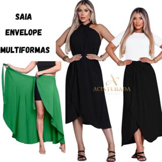 Saia Envelope Multiformas Longa Mindi Versatilidade Feminina em Oferta na Shopee