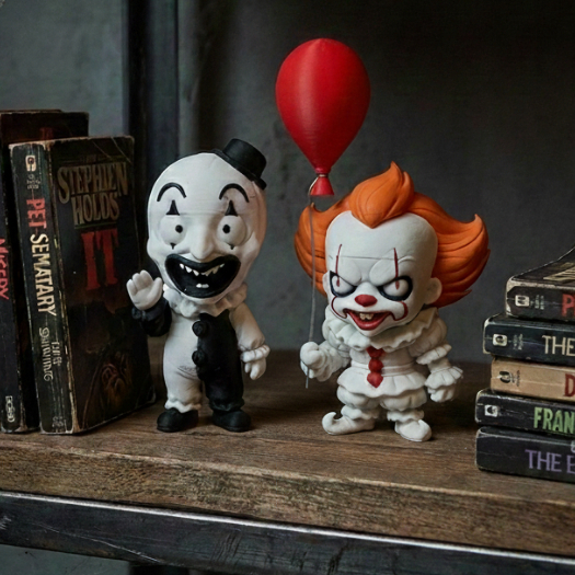 Miniaturas Bonecos Chibi Terror Art The Clow, Pennywise 5cm
