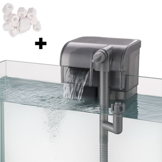 Filtro Externo Aquatank HF-200 Hang-on Cascata 250 l/h + Kit Mídia Biológica Aquário até 40L em Oferta na Shopee