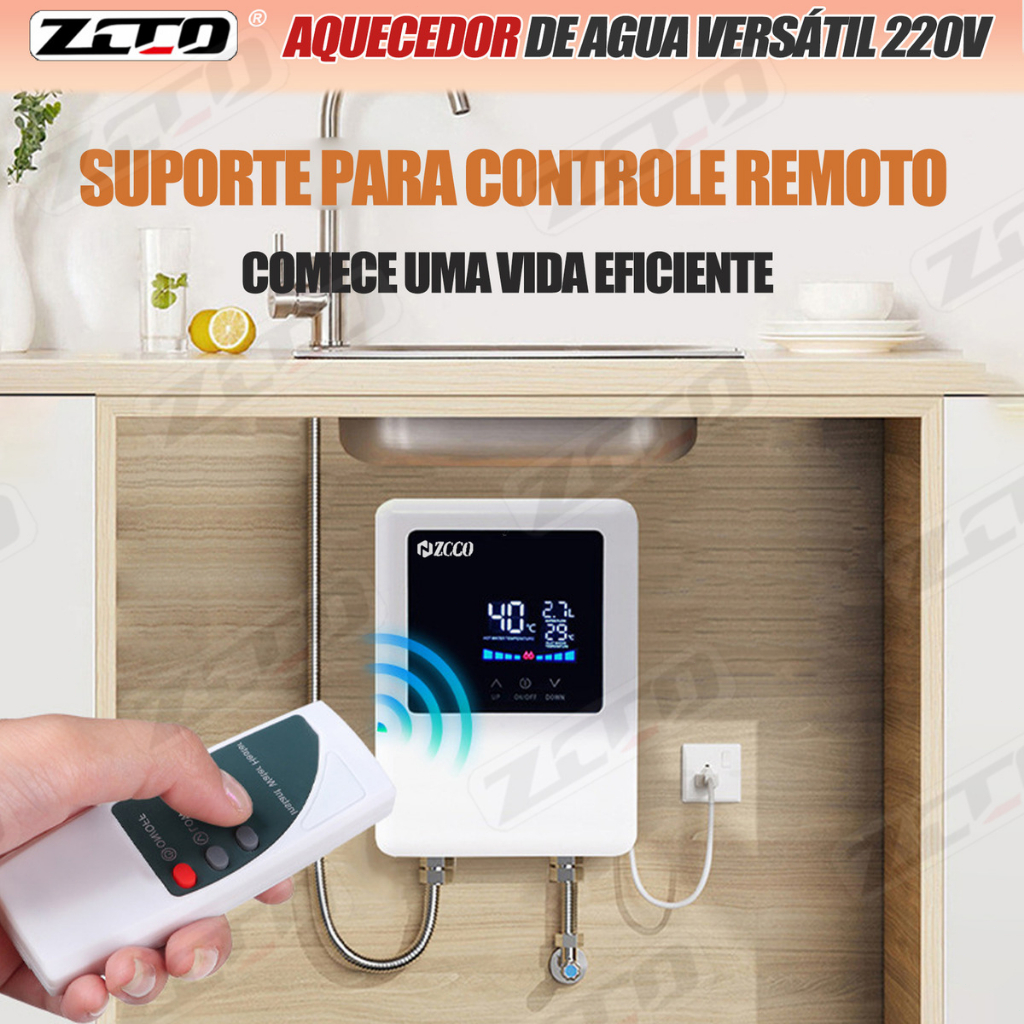Aquecedor De Água Lf002 220v 5500w C/telaled+controle Remoto