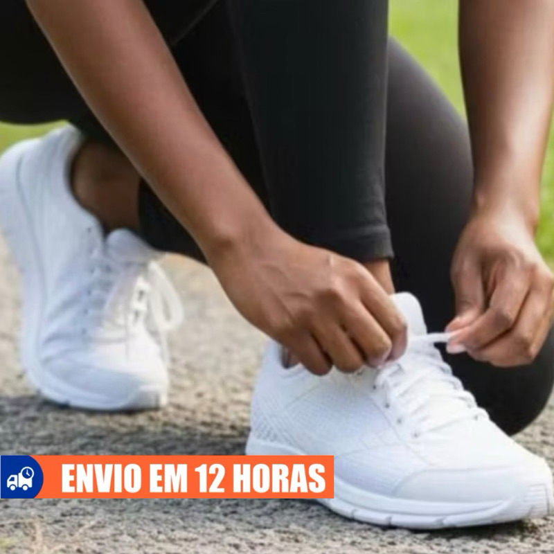 [OFERTA] Tênis Feminino Casual Emborrachado | Impermeável e Confortável | Lazer, Trabalho e Esportes