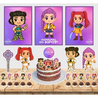 KIT FESTA GUERREIRAS DO KPOP HUNTRIX CUTE - SÓ UM BOLINHO/ANIVERSÁRIO/MESVERSÁRIO em Oferta na Shopee