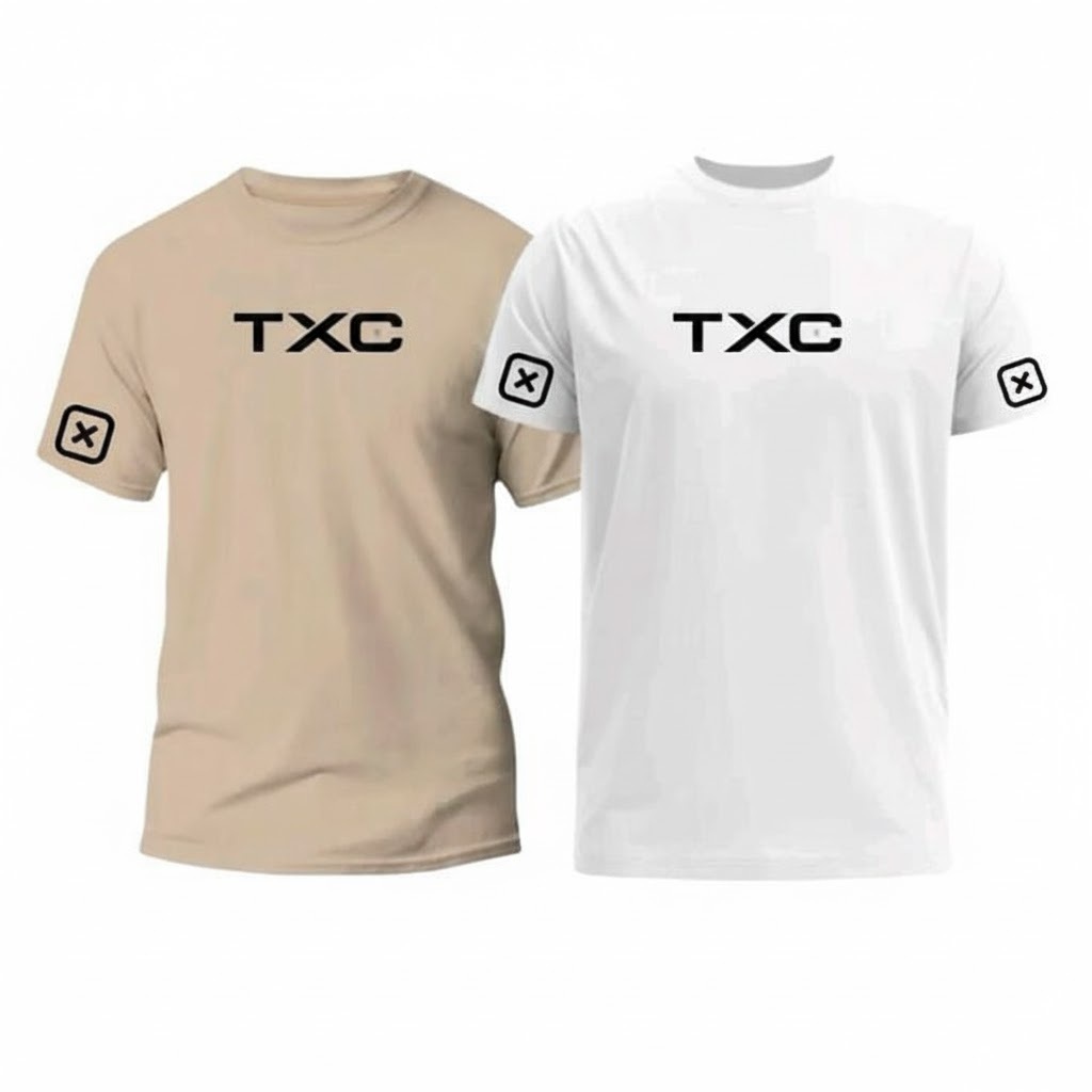 Kit 2 Camiseta Texana-Tx Básica Streetwear Rodeio Lançamento 100%Algodão Masculina (2-TX)