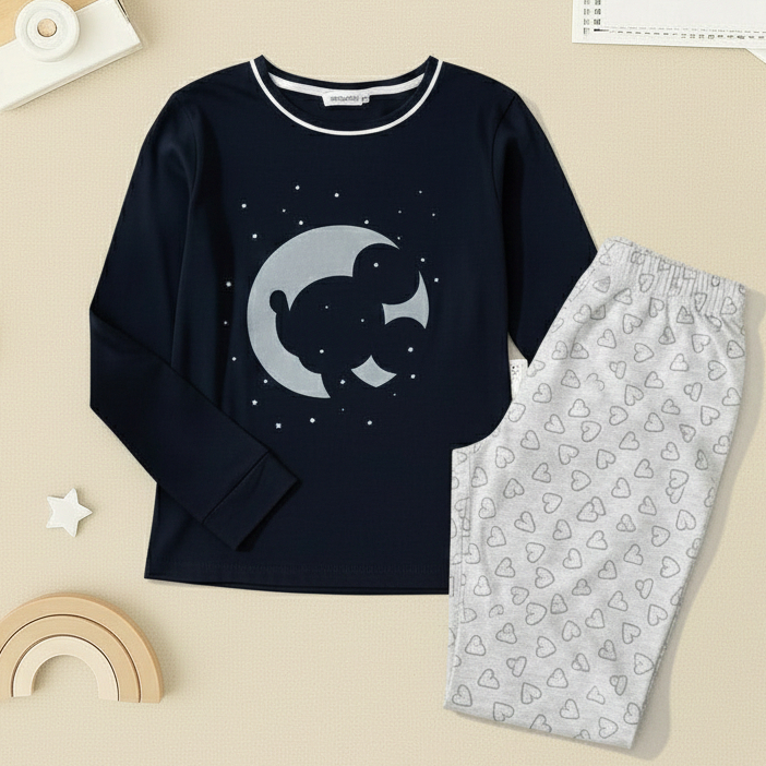 Pijama De Inverno M.K Fofo Malha Premium Longo Manga Comprida e Calça Feminino Adulto Estampa em Oferta na Shopee