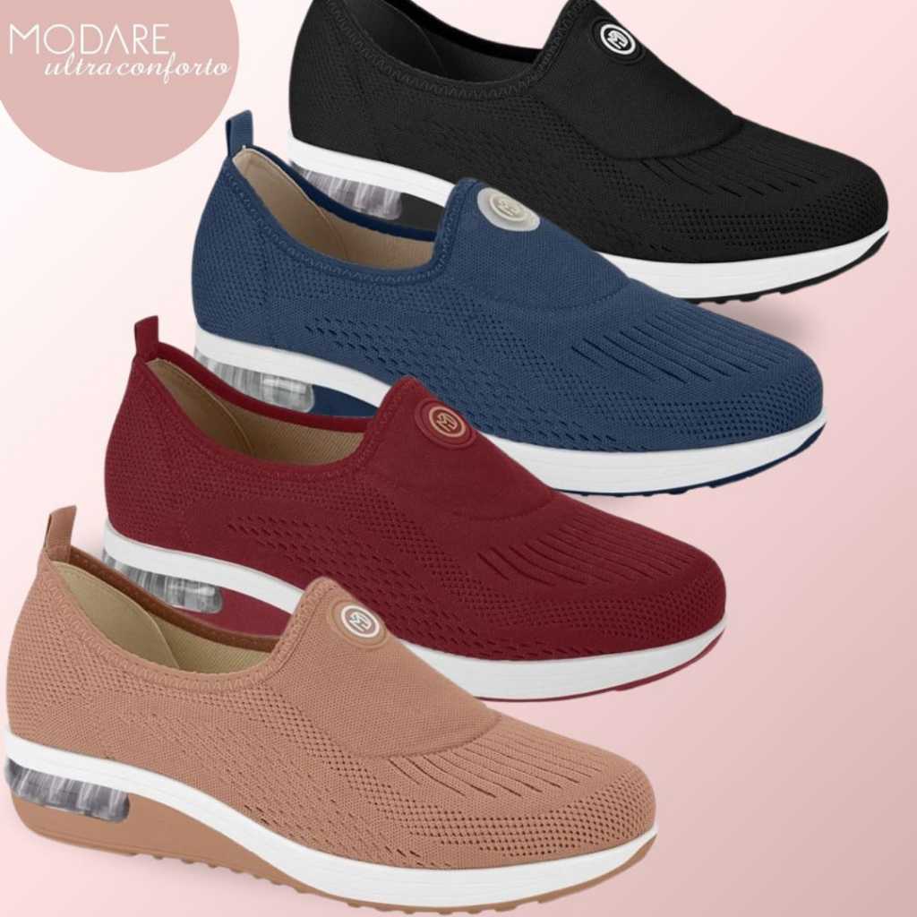 Tênis Modare Ortopédico Feminino UltraConforto com Amortecedor Gel Tech Palmilha Soft73 Ref.7320.217 em Oferta na Shopee