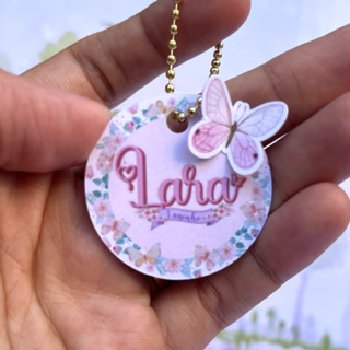 Aplique de Nome Jardim Encantado – com Furo Jardim Encantado Jardim das Borboleatas – 4cm em Oferta na Shopee