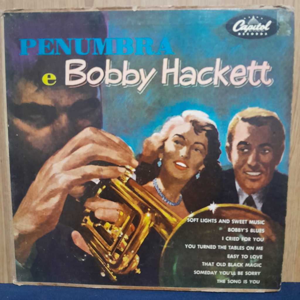 LP PENUMBRA E BOBBY HACKETT / SINAIS DE USO E RISCOS SUPERFICIAIS / 10 POLEGADAS / CAPA LEVE DESGASTE / EDIÇÃO NACIONAL