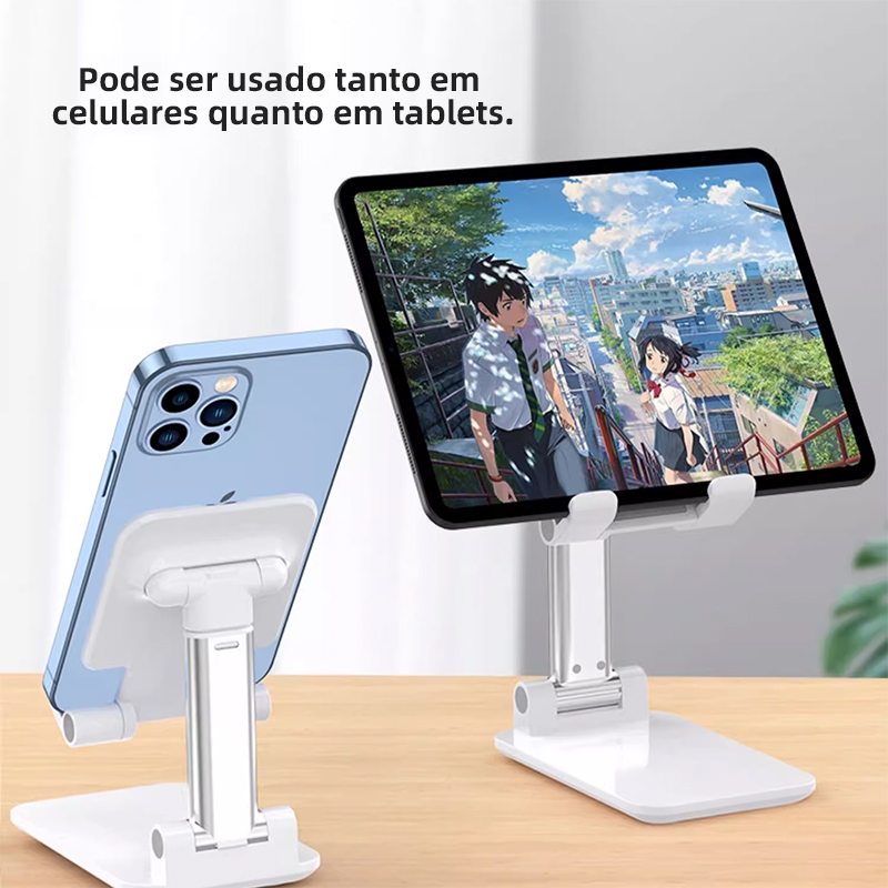 Suporte giratório universal para celular/tablet, suporte de mesa/cama