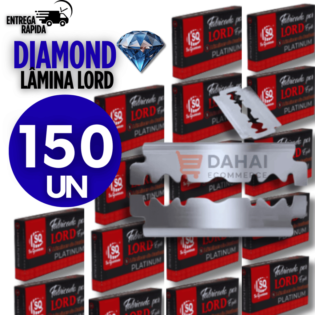 Unidades Lâminas duplas Para Barbear, Lord Platinum Profissional Premium Utilidades