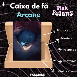 kit caixa de fã itens arcane jinx vi cait caitvi timebomb photocards posteres adesivos fanbox em Oferta na Shopee