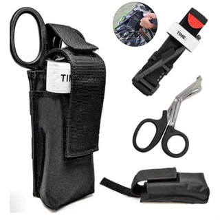 Kit Torniquete Tático Militar Primeiros Socorros + Tesoura Aph Ponta Romba Socorrista.