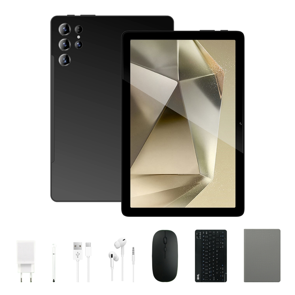 Tablet A20 5G Lte Wi-fi 10.1” com Teclado+Mouse 12GB RAM 512GB Android 14 Câmera 8+28MP