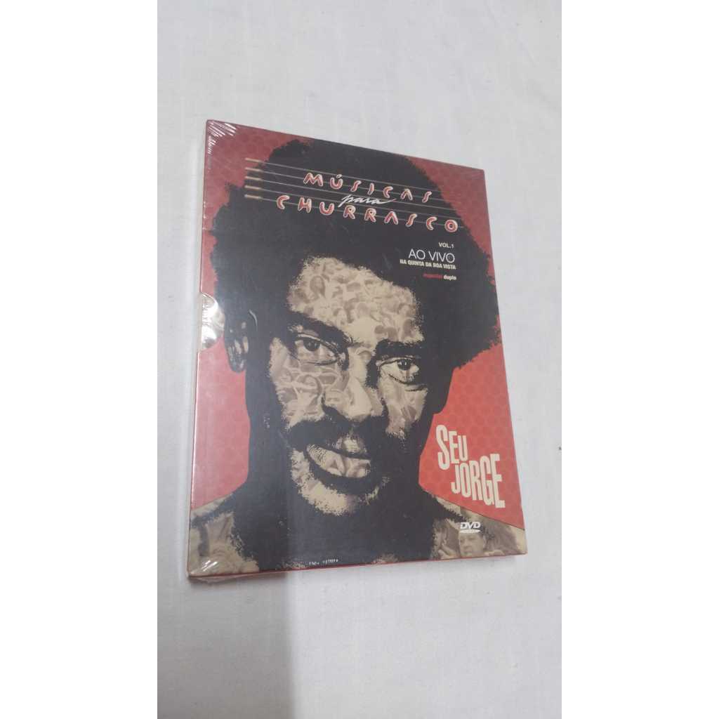 DVD Box Duplo Seu Jorge - Músicas Para Churrasco Vol. 1 - Ao Vivo Na Quinta Da Boa Vista - Novo Lacrado ( 23644 )