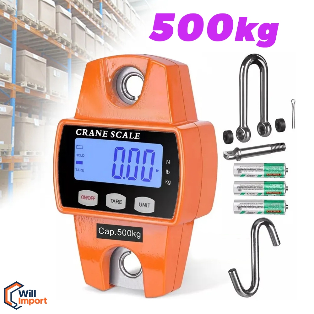 Balança Digital 500 Kg Guindaste Industrial Lcd Portátil