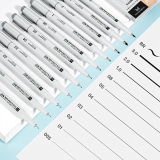 Kit 6/12 Canetas Gráficas Line Fina Micro Para Manga Desenho Caneta Gel Ferramentas Artesanato em Oferta na Shopee