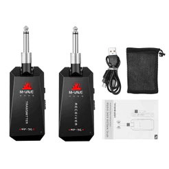 M-VAVE WP-5G Sistema sem fio para guitarra 5,8G Transmissor e receptor de áudio sem fio recarregável para amplificador