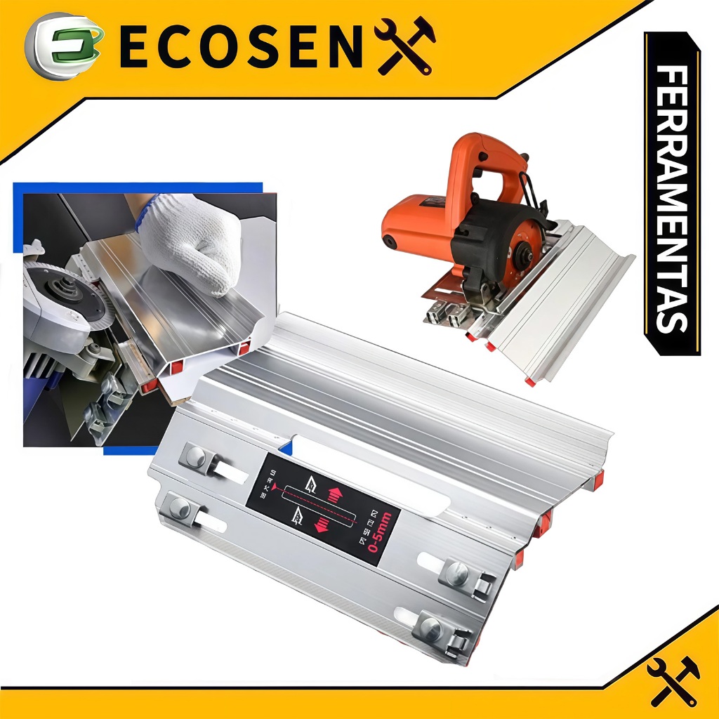 ECOSEN 45 ° Corte Mitra Chanfro Circular Mármore Viu Base Suporte Ferroviário Modelo Pisos De Porcelana