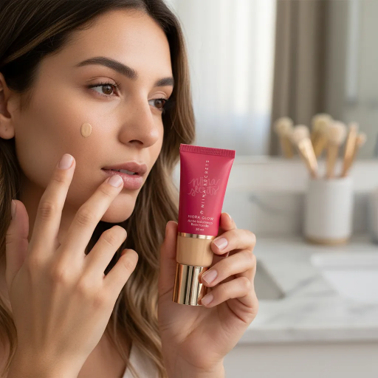 Base Líquida Hidra Glow Cor 25 - 30ml Niina Secrets com sacola Eudora - Mais vendida