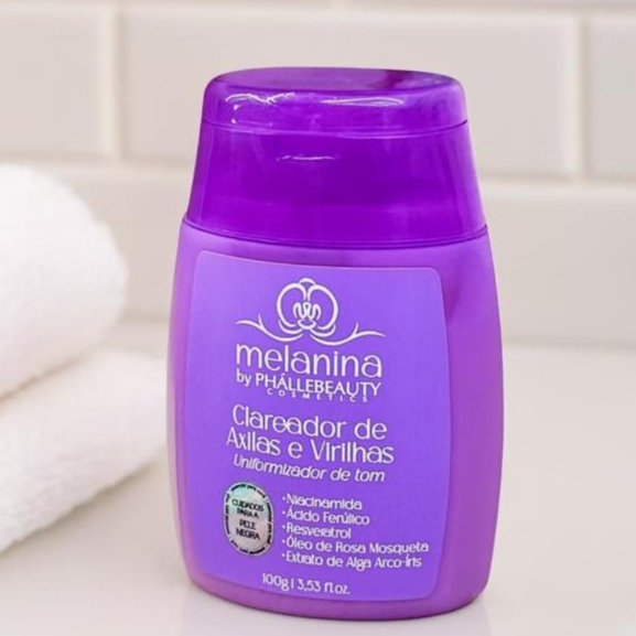 Creme Clareador Axilas e Virilhas Melanina 100g PhálleBeauty em Oferta na Shopee