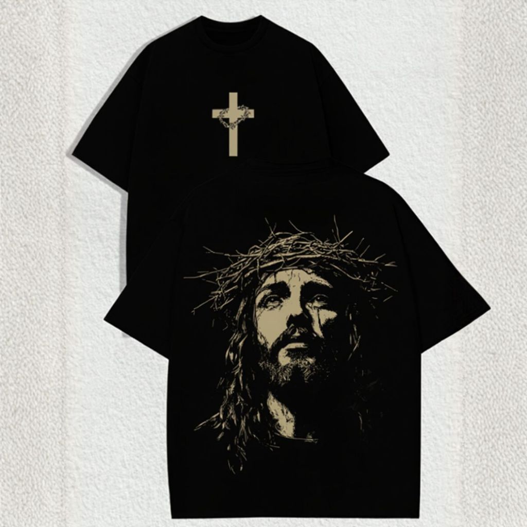 Camiseta Oversized Cristã De Treino Lançamento Moda Unissex Confortável