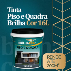 Tinta Para Piso 16L Brilhante – Alta Resistência e Aderência Para Garagens e Calçadas