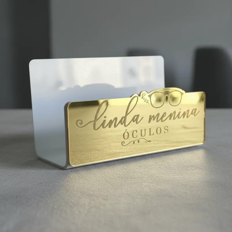 Porta Cartão Acrílico Personalizado - Comprar com Melhor Preço em Anéis