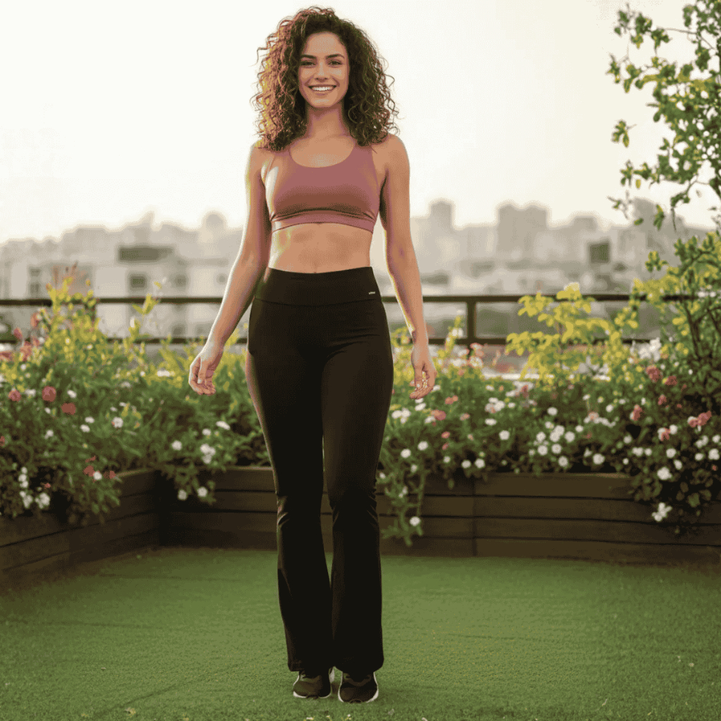 Calça Legging Flare Sport Academia Selene Sem Transparência Leg Sem Costura Legue Fitness Academia