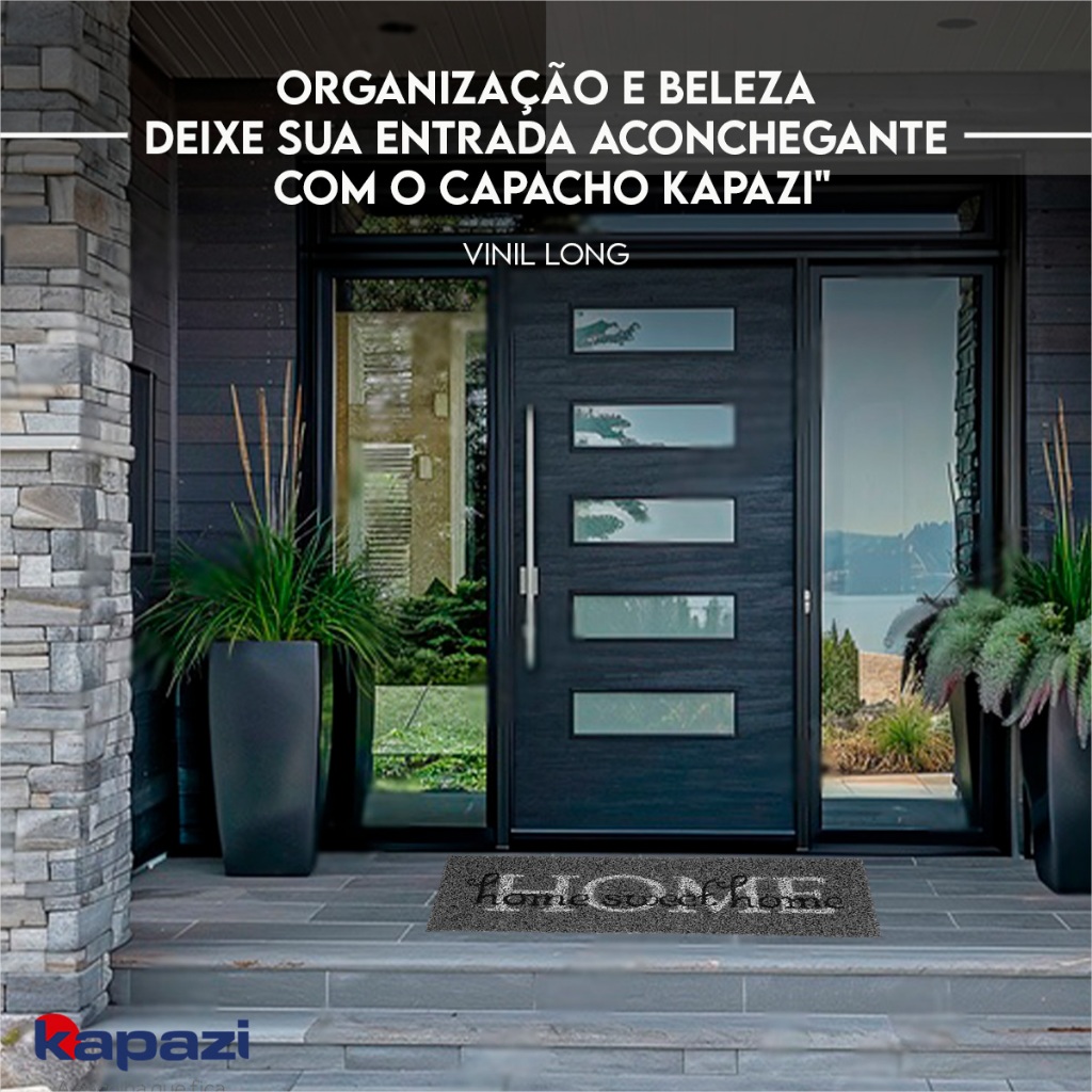 Tapete Capacho Tapete Entrada Casa Bem Vindo | Vegano, natural, capacho 30x70cm · foto 2
