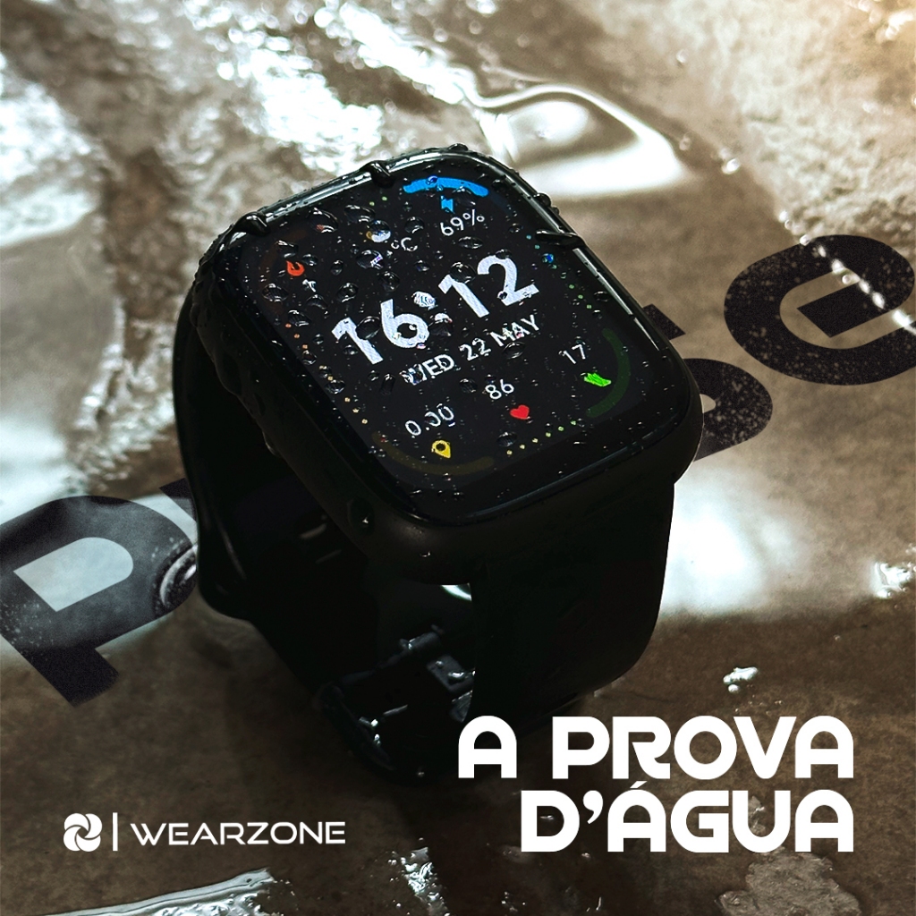 SMARTWATCH PULSE WEARZONE | Smartwatch Esportivo | A PROVA D'ÁGUA, ALEXA I 7 Dias de Bateria