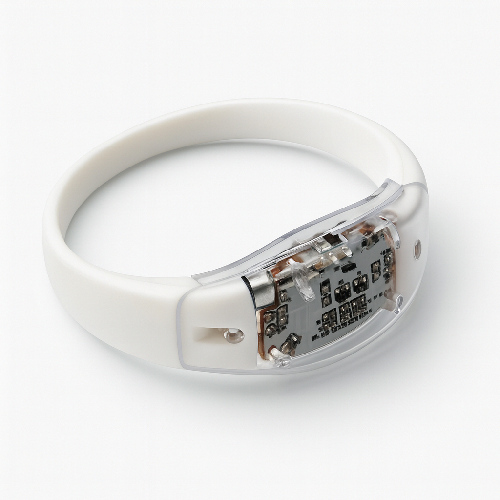 Pulseiras de LED Ativada por Som, Música e Movimento: Acompanhe o Ritmo da Festa anjgg