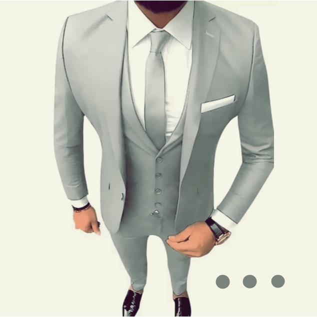 Terno Masculino Oxford Slim Cinza Claro - Classico Casamentos