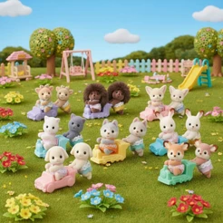 Sylvanian Families Conjunto Gêmeos Epoch