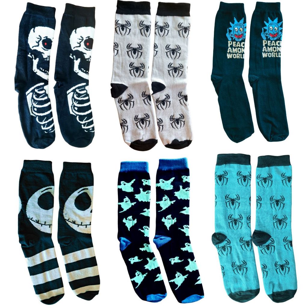 🧦MEIAS - TEMÁTICAS E DIVERTIDAS - UNISSEX | CANO LONGO | ALGODÃO-CONFORTO💥 em Oferta na Shopee