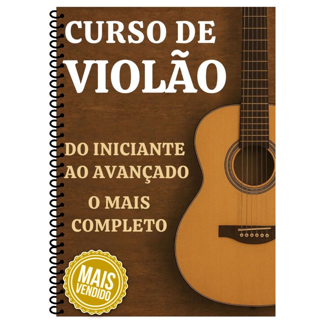 Curso de Violão Impresso – Aprenda Acordes, Batidas e Solos