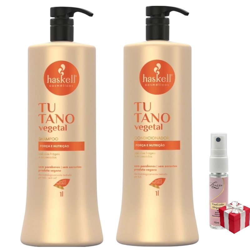 Kit Haskell Tutano Shampoo 1 Litro  + 1 Condicionador 1 Litro