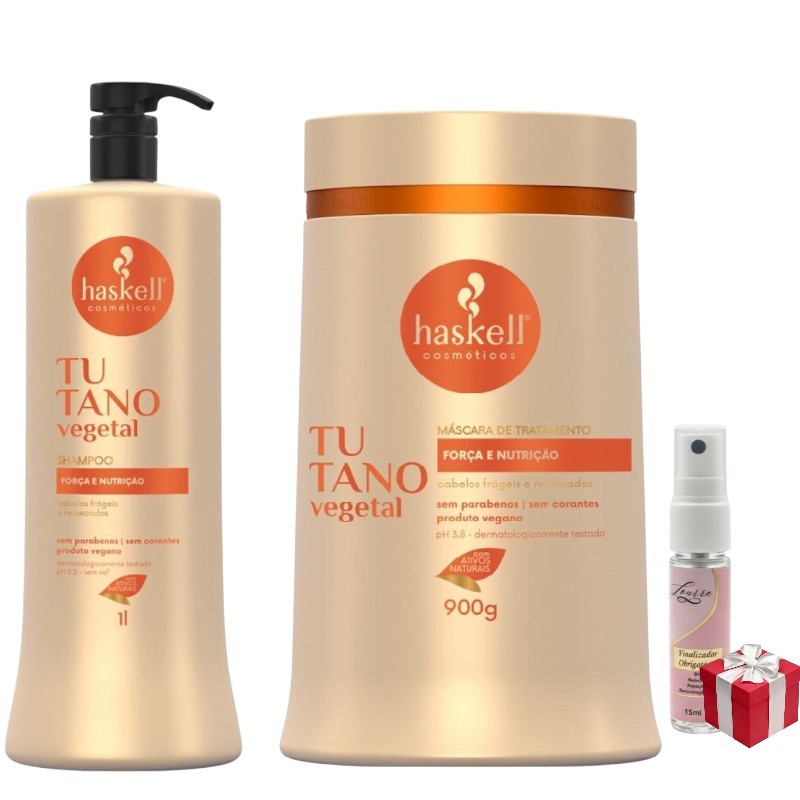 Kit Haskell Tutano Shampoo 1 Litro  + 1 Mascara  900ML