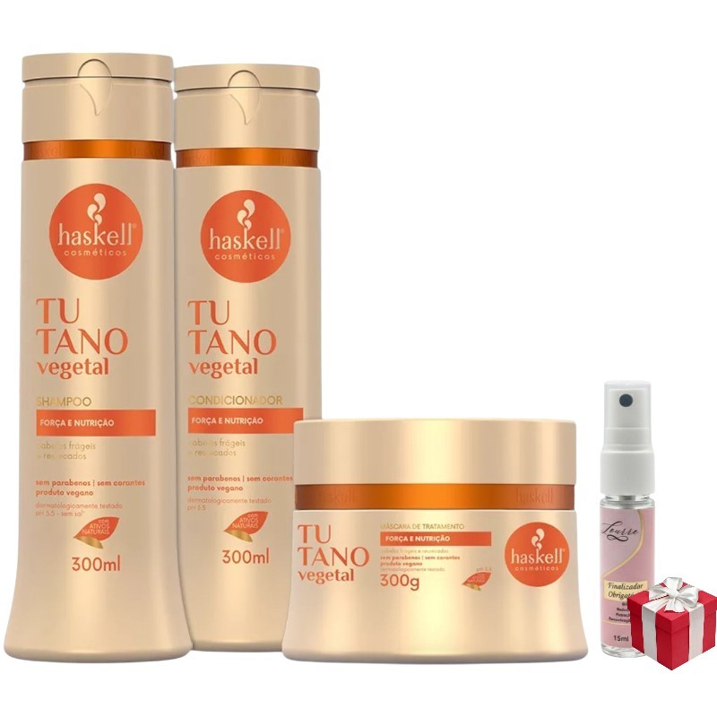 Kit Haskell Tutano Shampoo 300ML 1 Condicionador 300ML  1 Mascara 300ML