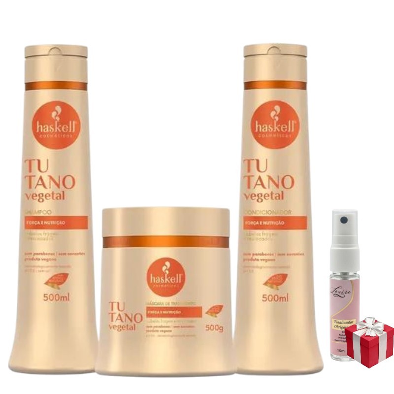 Kit Haskell Tutano Shampoo 500ML 1 Condicionador 500ML  1 Mascara 500ML
