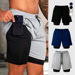 Kit 3 Shorts 2 em 1 LEVES DEFEITOS SORTIDOS