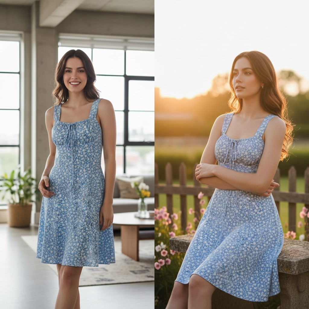Vestido Camponesa Feminino Curto em Crepinho com Bojo e Forro - Moda Casual