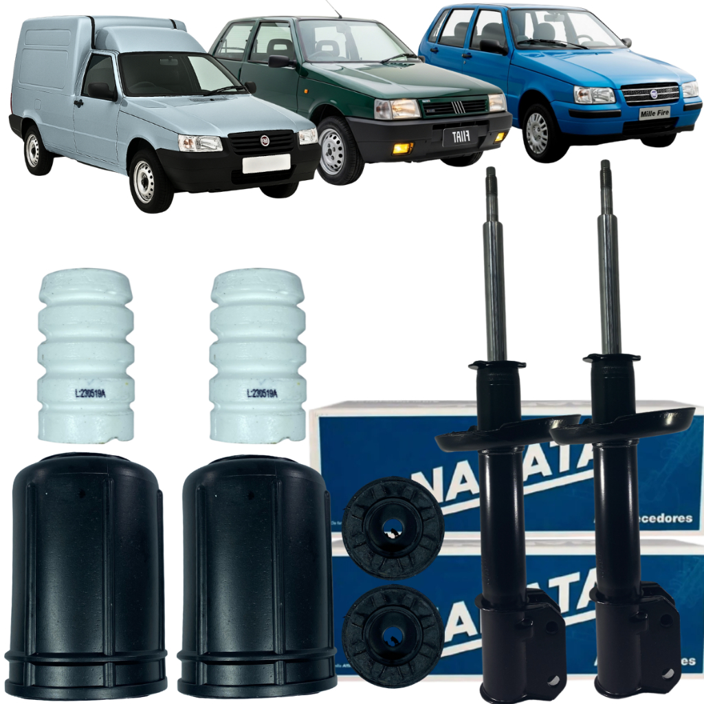 Kit Amortecedor Batente Dianteiro Uno Furgão 1988 Á 2014 em Oferta na Shopee