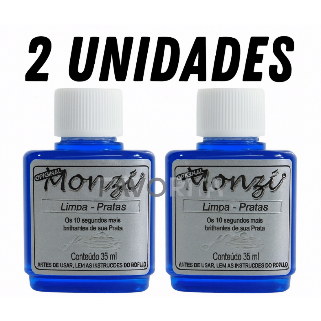 Kit 2 Unidades Limpa Prata Monzi 35ml Pronta Entrega MELHOR PREÇO em Oferta na Shopee