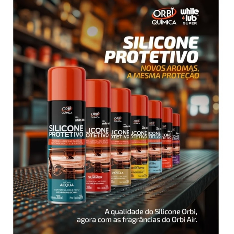 Silicone Protetivo perfumado Renovador Spray 300ML Orbi