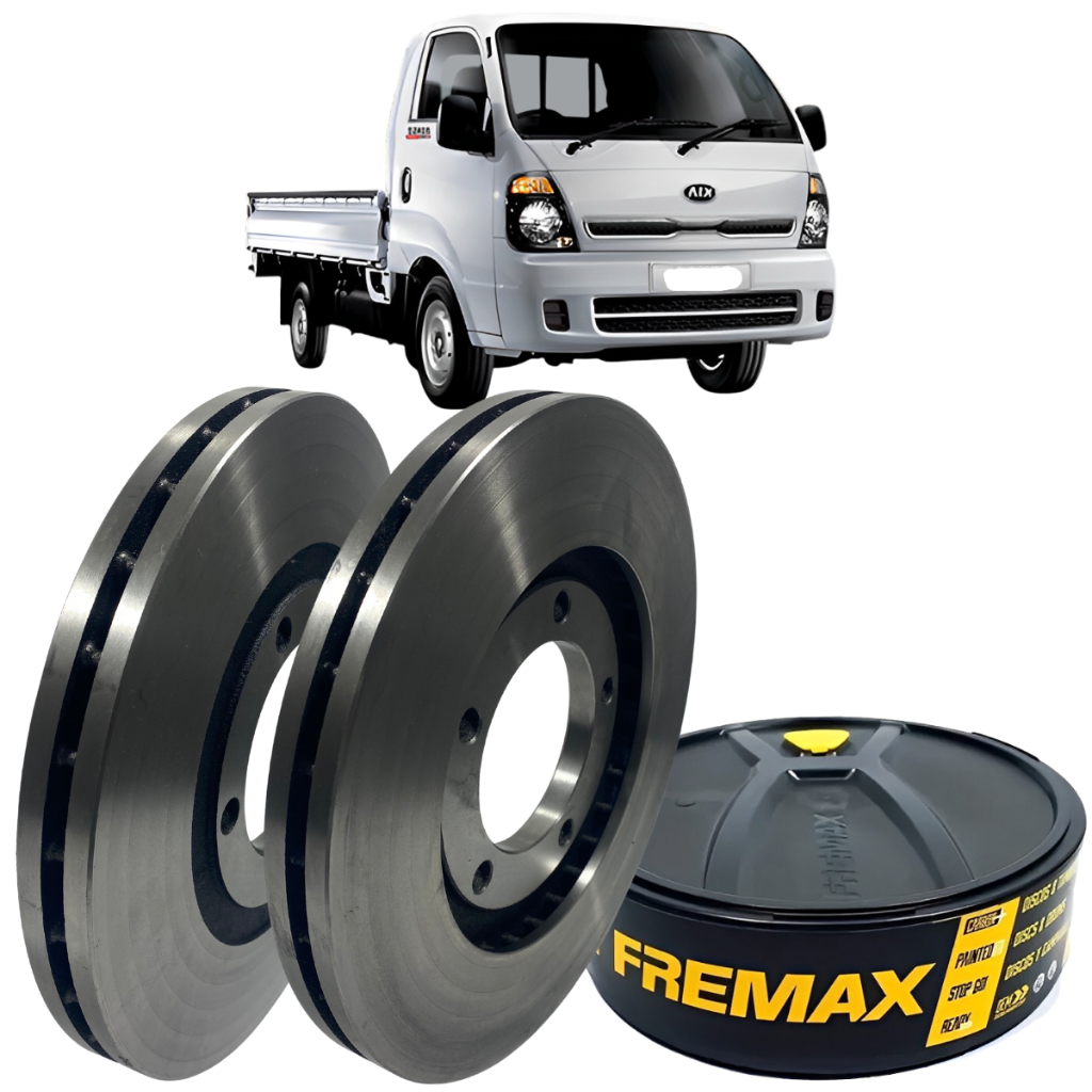 Par Disco Freio Dianteiro Fremax Ventilado Kia Bongo em Oferta na Shopee
