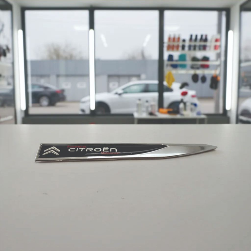 Par Aplique Lateral Fender Porta Emblema 3d Auto Relevo Friso Citroen C3 C4 Pallas Cactus DS3 em Oferta na Shopee